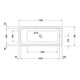 Duravit Baignoire balnéo D-Code 170x75 cm, version EB, 1 RS, blanche, J Proj.-5