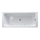 Duravit Baignoire balnéo D-Code 180x80 cm, version EB, 2 jets, blanc, J Proj.-1