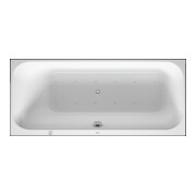 Duravit Baignoire balnéo Happy D.2 160x70 cm, Air-Sys, EB-Vers, 1 RS gauche, blanc