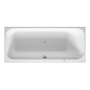 Duravit Baignoire balnéo Happy D.2 160x70 cm, Air-Sys, version encastrée, 1 RS droite, blanche