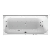 Duravit Baignoire balnéo Happy D.2 160x70 cm, Combi E, EB-Vers, 1 RS droite, blanche