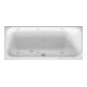 Duravit Baignoire balnéo Happy D.2 160x70 cm, Jet, version EB, 1 RS droite, blanc-1