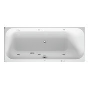 Duravit Baignoire balnéo Happy D.2 160x70 cm, Jet, version EB, 1 RS droite, blanc