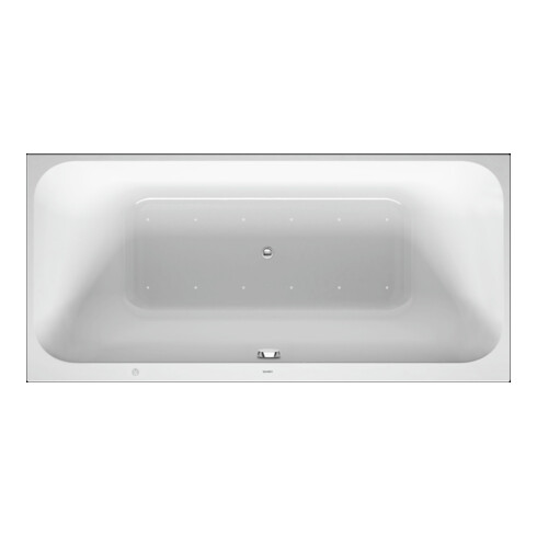 Duravit Baignoire balnéo Happy D.2 170x70 cm, Air-Sys, EB-Vers, 1 RS dr, bl.