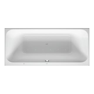 Duravit Baignoire balnéo Happy D.2 170x70 cm, Air-Sys, EB-Vers, 1 RS gauche, blanc