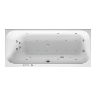 Duravit Baignoire balnéo Happy D.2 170x70 cm, Combi E, version EB, 1 RS gauche, blanche