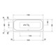Duravit Baignoire balnéo Happy D.2 170x70 cm, Combi E, version EB, 1 RS gauche, blanche-4