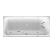 Duravit Baignoire balnéo Happy D.2 170x70 cm, Combi P, EB-Vers, 1 RS droite, blanche