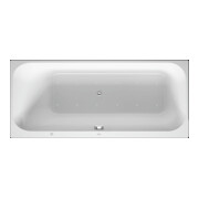 Duravit Baignoire balnéo Happy D.2 170x75 cm, Air-Sys, EB-Vers, 1 RS gauche, blanc