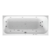 Duravit Baignoire balnéo Happy D.2 170x75 cm, Combi E, EB-Vers, 1 RS droite, blanche