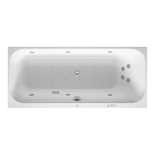 Duravit Baignoire balnéo Happy D.2 170x75 cm, Combi P, version EB, 1 RS droite, blanche