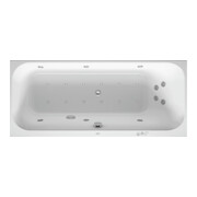 Duravit Baignoire balnéo Happy D.2 170x75 cm, Combi P, version EB, 1 RS droite, blanche