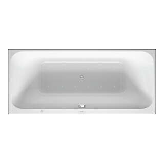 Duravit Baignoire balnéo Happy D.2 180x80 cm, Air-Sys, version EB, 2 jets, blanc