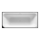 Duravit Baignoire balnéo Happy D.2 180x80 cm, angle droit, 2 jets, blanc, système Air-1