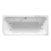 Duravit Baignoire balnéo Happy D.2 180x80 cm, angle droite, 2 jets, blanc, Combi-Sys E