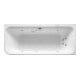 Duravit Baignoire Balnéo Happy D.2 180x80 cm, angle droite, 2 jets, blanc, Combi-Sys P-1