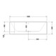 Duravit Baignoire balnéo Happy D.2 180x80 cm, angle droite, 2 RS, blanc, système Jet