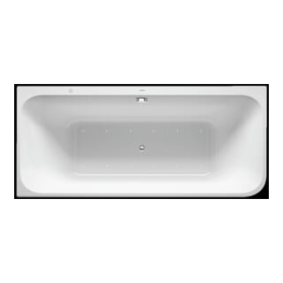 Duravit Baignoire balnéo Happy D.2 180x80 cm, angle gauche, 2 jets, blanc, système Air