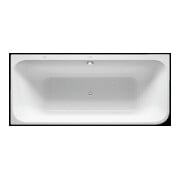 Duravit Baignoire balnéo Happy D.2 180x80 cm, angle gauche, 2 jets, blanc, système Air