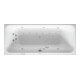 Duravit Baignoire balnéo Happy D.2 180x80 cm, Combi P, version EB, 2 RS, blanche-1