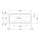 Duravit Baignoire balnéo Happy D.2 180x80 cm, Combi P, version EB, 2 RS, blanche