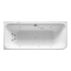 Duravit Baignoire balnéo Happy D.2 180x80cm, angle gauche, 2 jets, blanc, Combi-Sys P-1