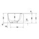 Duravit Baignoire balnéo Luv 180x95 cm, pré-installée, 2 jets, blanche, système Air-4