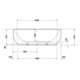 Duravit Baignoire balnéo Luv 180x95 cm, pré-installée, 2 jets, blanche, système Air