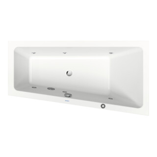 Duravit Baignoire balnéo No. 1 150x80 cm, 115 l, EB-Vers, 1 RS droite, blanche