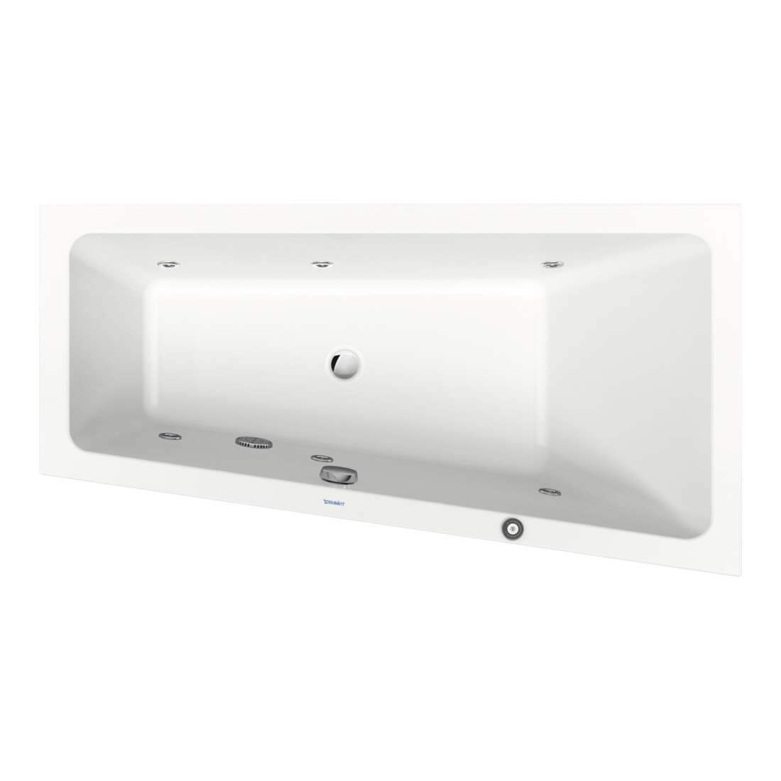 Duravit Baignoire balnéo No. 1 150x80 cm, 115 l, EB-Vers, 1 RS droite, blanche