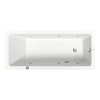 Duravit Baignoire balnéo No. 1 160x70 cm, 110 l, version EB, avec 1 RS, blanc