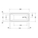 Duravit Baignoire balnéo No. 1 160x70 cm, 110 l, version EB, avec 1 RS, blanc