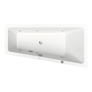Duravit Baignoire balnéo No. 1 160x85 cm, 140 l, EB-Vers, 1 RS droite, blanche