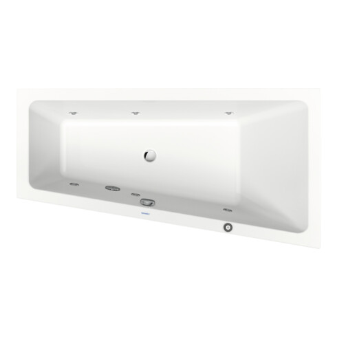 Duravit Baignoire balnéo No. 1 160x85 cm, 140 l, EB-Vers, 1 RS droite, blanche