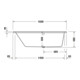Duravit Baignoire balnéo No. 1 160x85 cm, 140 l, EB-Vers, 1 RS gauche, blanche-3