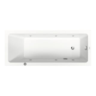 Duravit Baignoire balnéo No. 1 170x70 cm, 125 l, version EB, avec 1 RS, blanche