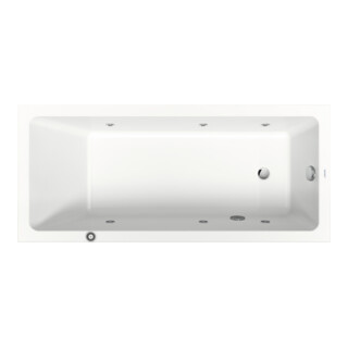 Duravit Baignoire balnéo No. 1 170x75 cm, 145 l, version EB, avec 1 RS, blanche