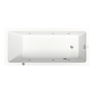 Duravit Baignoire balnéo No. 1 180x80 cm, 180 l, version EB, avec 1 RS, blanc