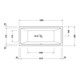 Duravit Baignoire balnéo No. 1 180x80 cm, version EB, 2 jets, blanche, J Proj.