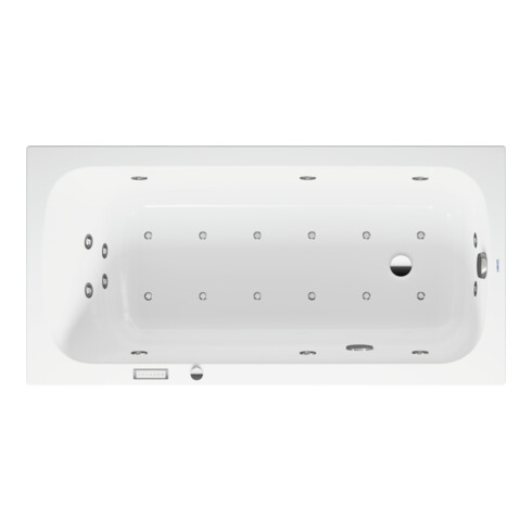 Duravit Baignoire balnéo Qatego 150x75 cm, Combi E, version EB, 1 RS, blanc