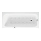 Duravit Baignoire balnéo Qatego 160x70 cm, Air-Sys, version EB, 1 RS, blanche-1