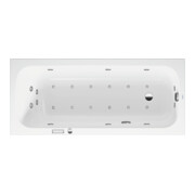 Duravit Baignoire balnéo Qatego 160x70 cm, Combi E, version EB, 1 RS, bl.
