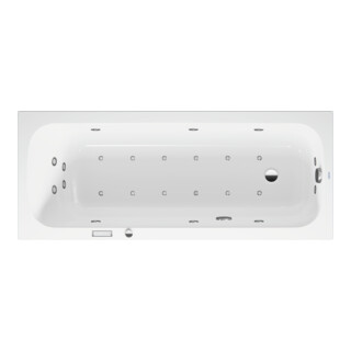 Duravit Baignoire balnéo Qatego 170x70 cm, Combi E, version EB, 1 RS, blanche
