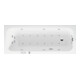 Duravit Baignoire balnéo Qatego 170x70 cm, Combi E, version EB, 1 RS, blanche-1