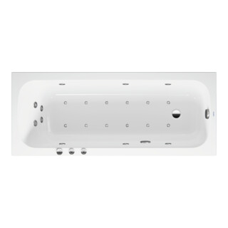 Duravit Baignoire balnéo Qatego 170x70 cm, Combi P, version EB, 1 RS, blanche