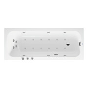 Duravit Baignoire balnéo Qatego 170x70 cm, Combi P, version EB, 1 RS, blanche