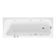 Duravit Baignoire balnéo Qatego 170x70 cm, Jet-Sys, version EB, 1 RS, blanche-1
