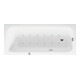 Duravit Baignoire balnéo Qatego 170x75 cm, Air-Sys, version EB, 1 RS, blanc-1