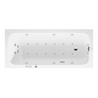 Duravit Baignoire balnéo Qatego 170x75 cm, Combi E, version EB, 1 RS, blanche