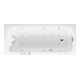 Duravit Baignoire balnéo Qatego 170x75 cm, Combi E, version EB, 1 RS, blanche-1